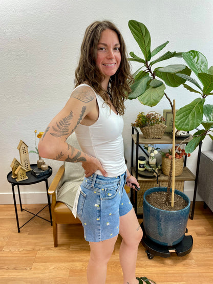 Risen Embroidered Shorts