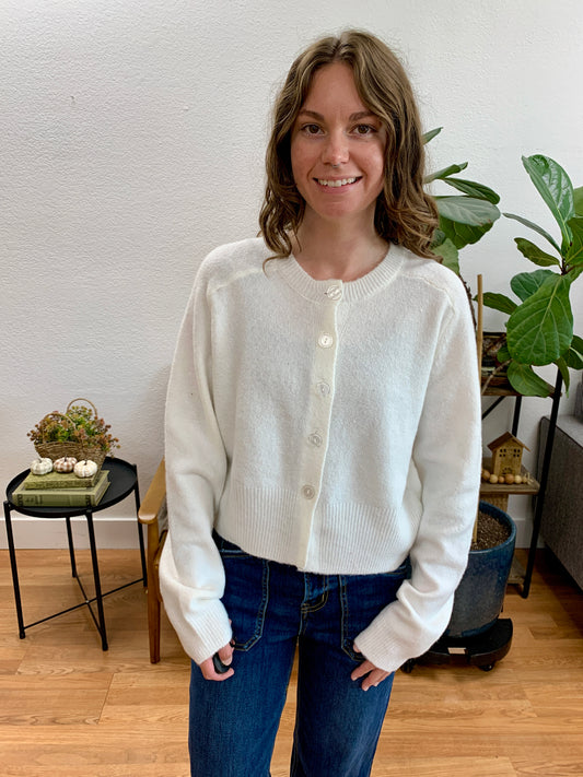 Ivory Essential Cardigan