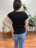 Lace Detail Dolman Sleeve Top