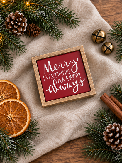 Mini Holiday Box Signs