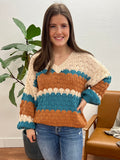 Slouchy Retro Stripe Sweater