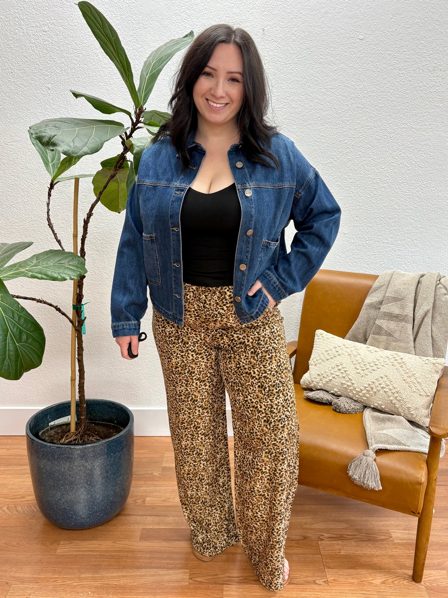 Dark Relaxed Fit Denim Jacket