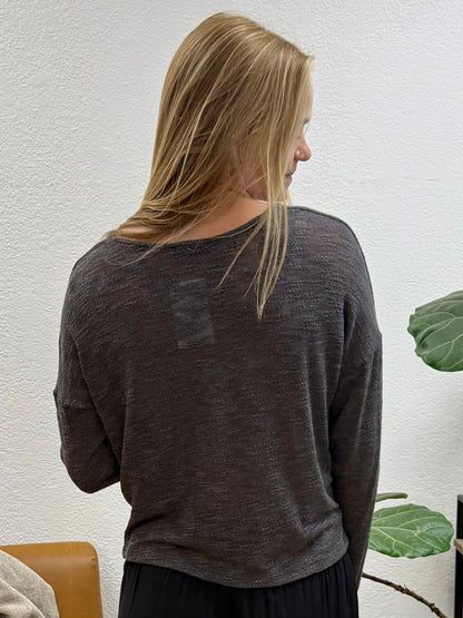 Deep Charcoal Lightweight Sweater