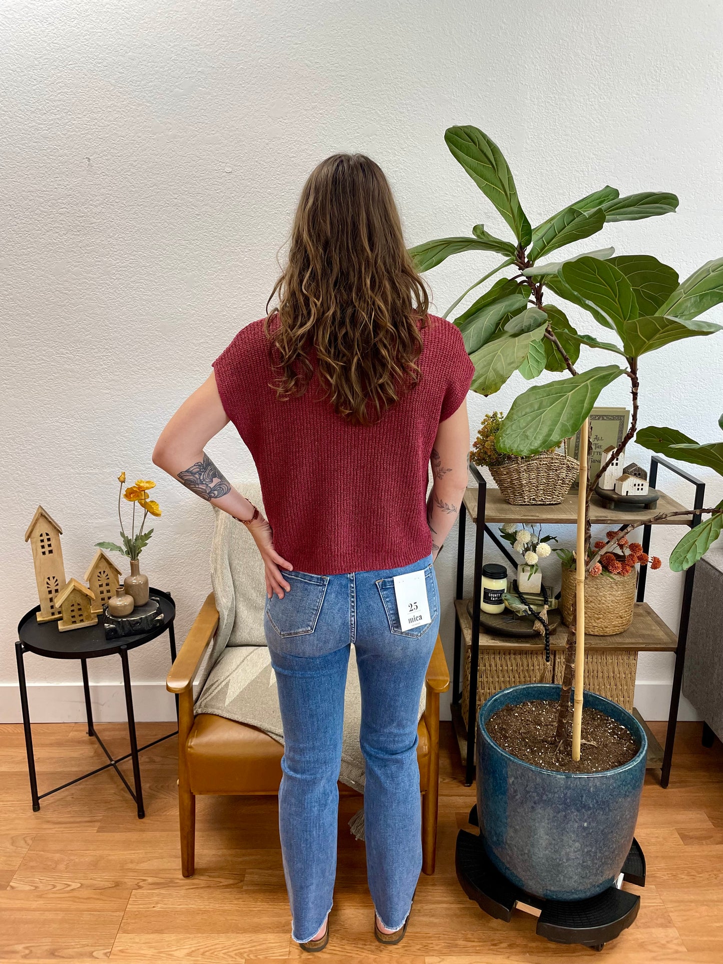 Mica Aniello Straight Leg Jeans