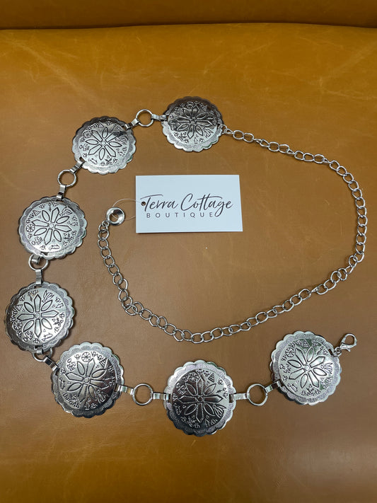 Silver Vintage Chain Belt
