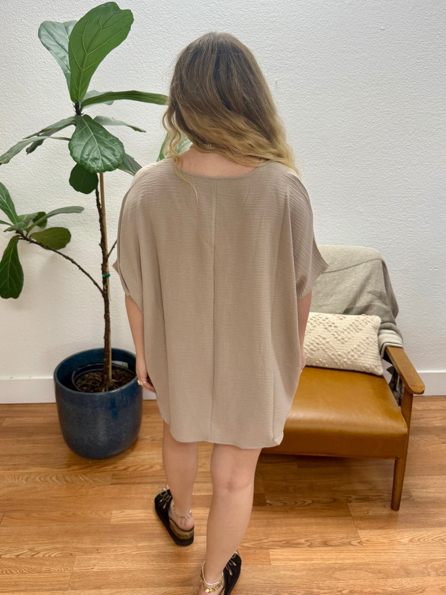 Ash Mocha Airflow Dolman Top