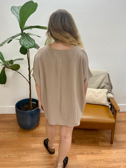 Ash Mocha Airflow Dolman Top