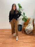 Cocoa Raw Hem Pants