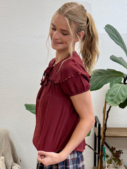 Brick Tie Detail Top