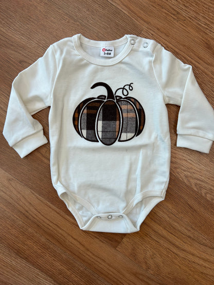 Pumpkin Baby Sweatshirt Onesie