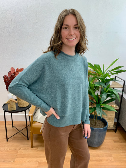 Jade Brushed Dolman Sweater