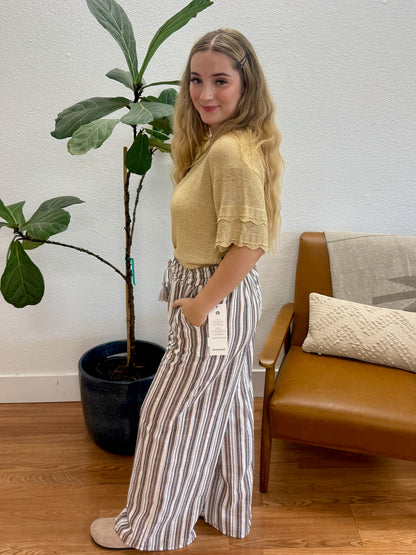 Earth Stripes & Pompons Pants