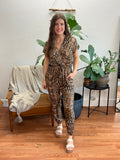Surplice Jogger Jumpsuit