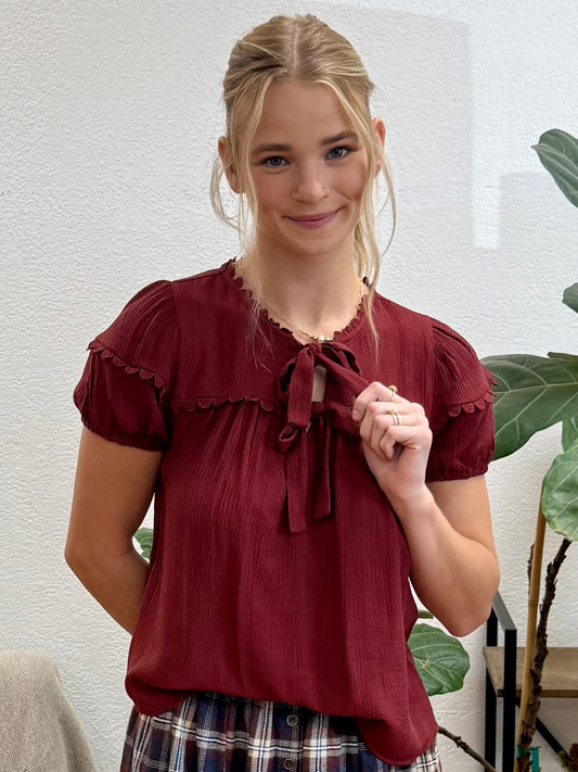 Brick Tie Detail Top