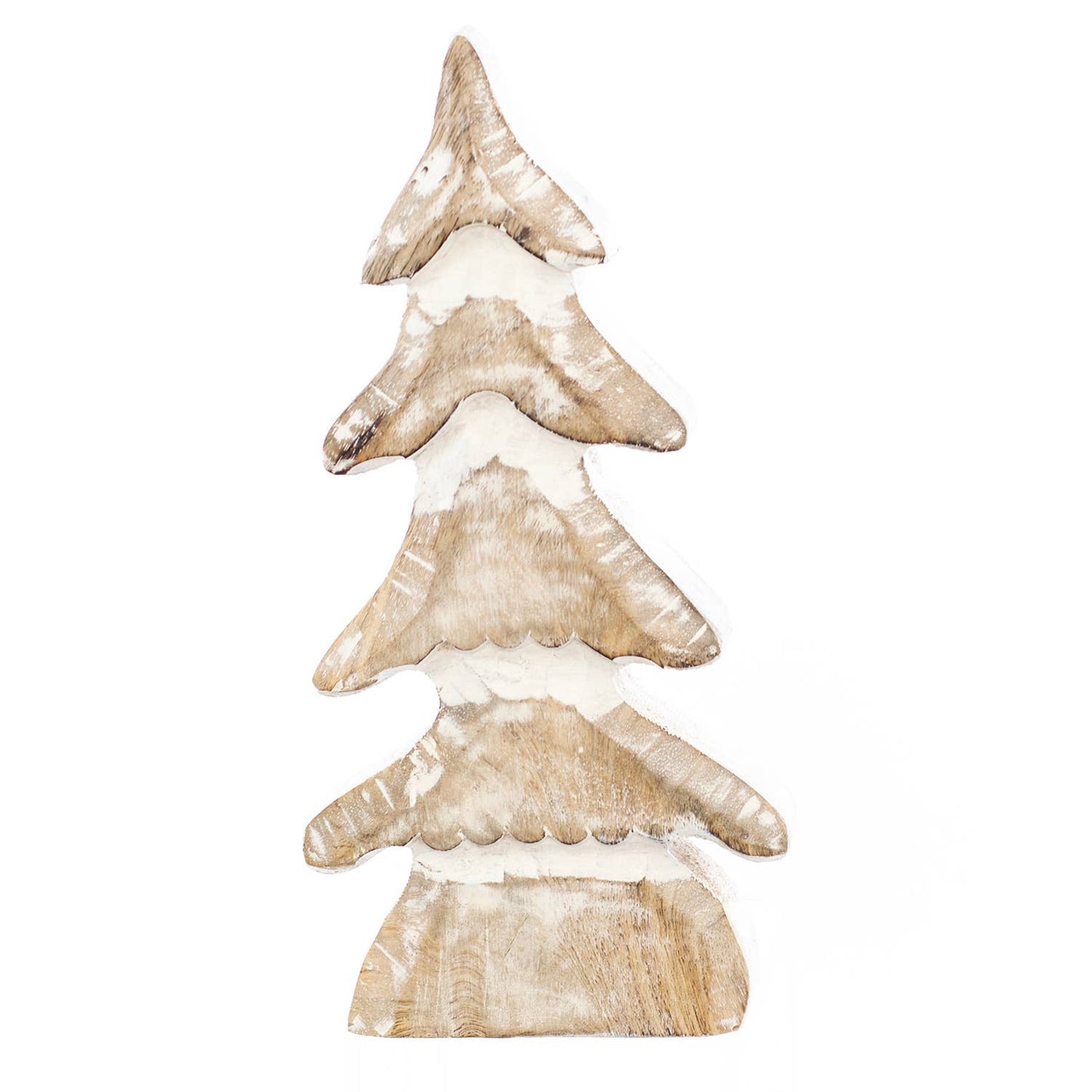 Tiered White Washed Tree