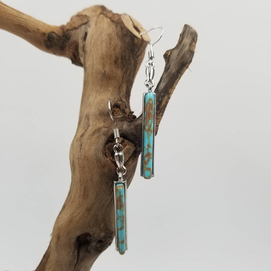 Vintage Turquoise Long Earrings