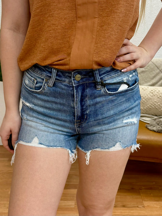 Grillo High Rise Midi Shorts
