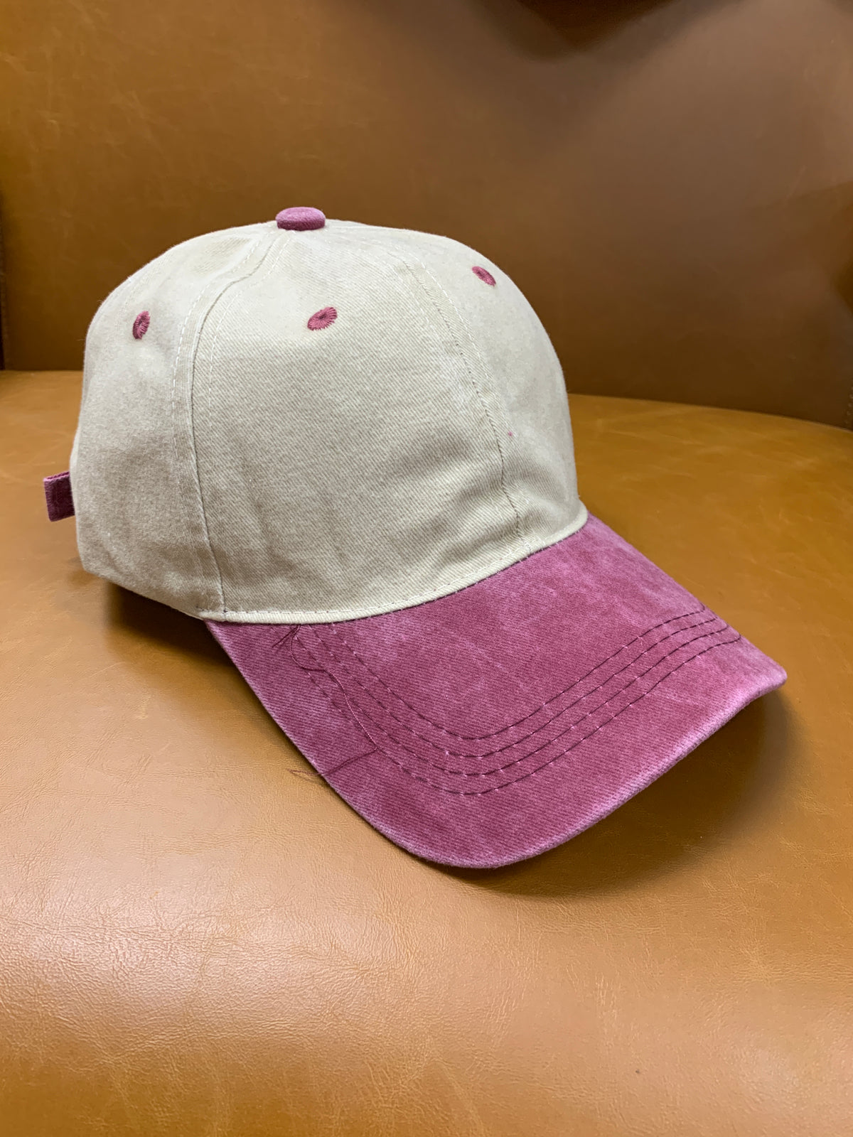 Two Toned Washed Ballcap