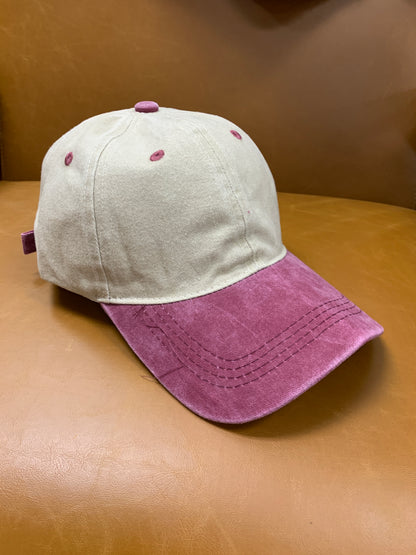 Two Toned Washed Ballcap