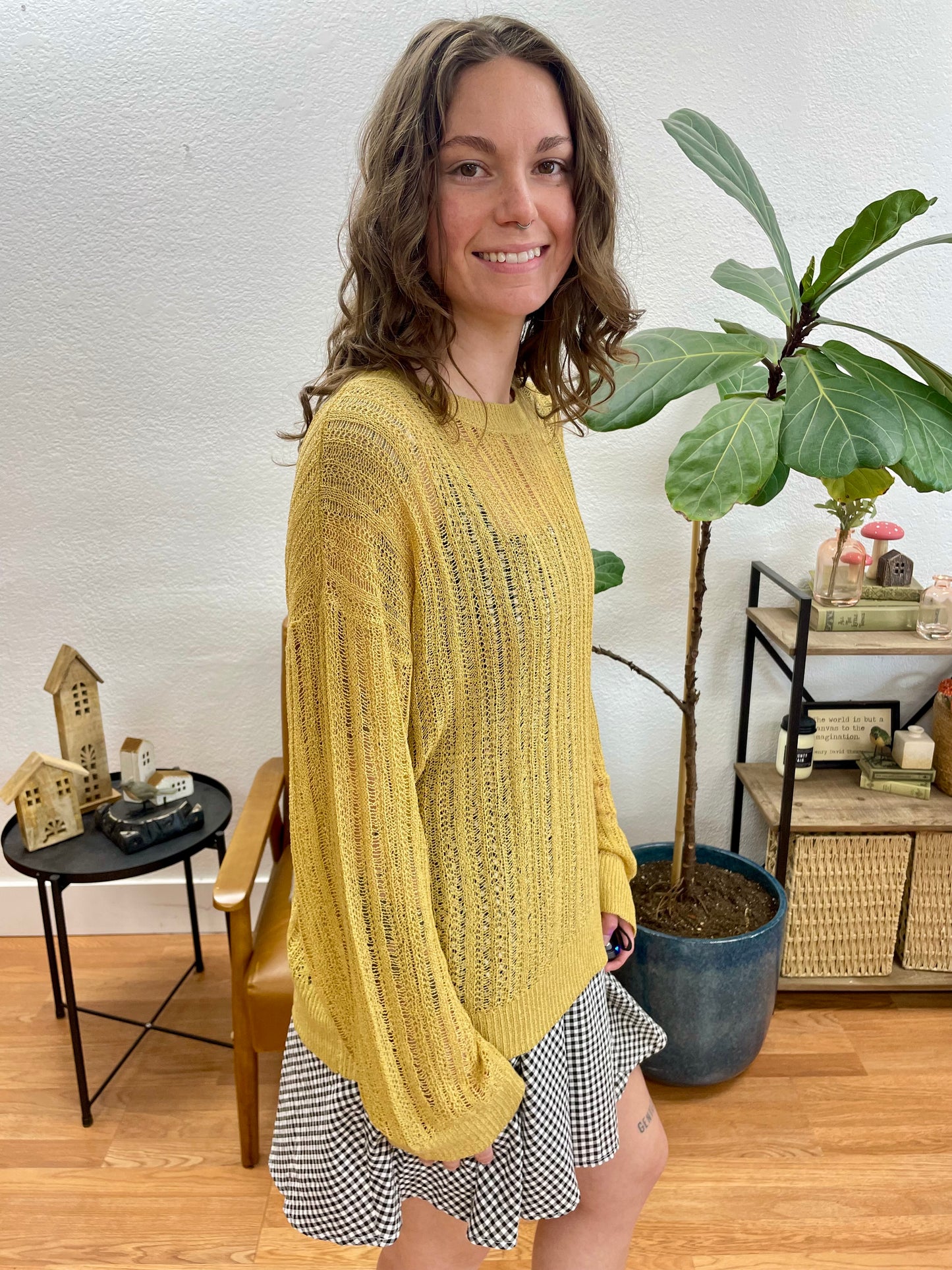 Sand Drop Shoulder Sweater - Terra Cottage