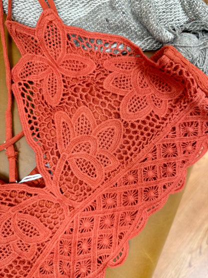Brick Crochet Lace Bralette