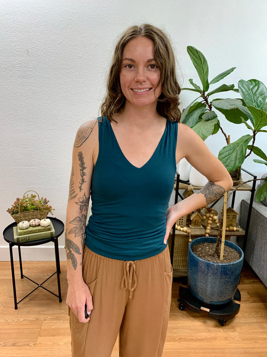 Hunter Green Double Layer Everyday Tank