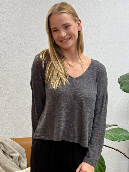 Deep Charcoal Lightweight Sweater