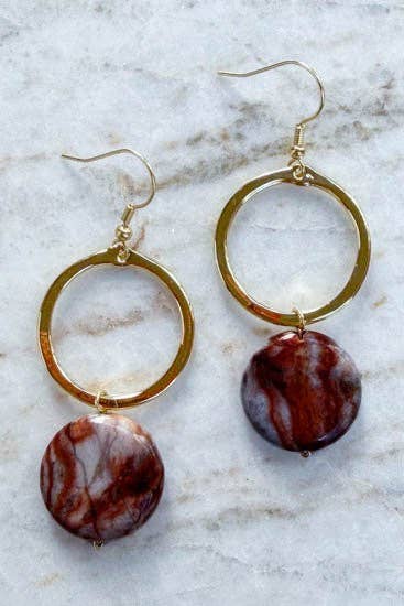Maison Earring Earth Gold - Terra Cottage