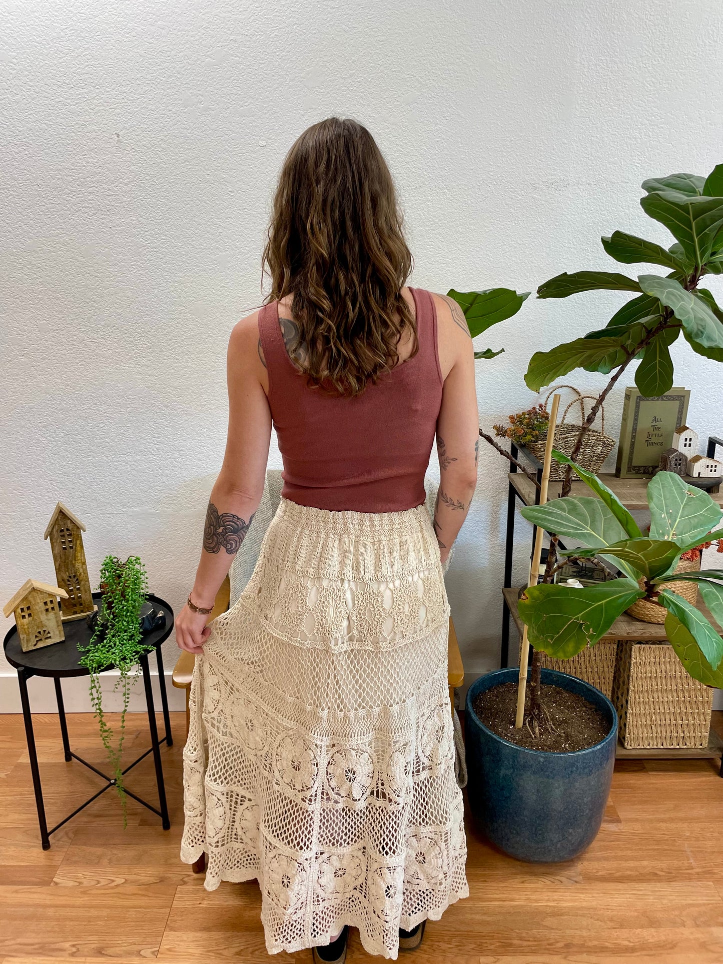 Lace Midi Skirt