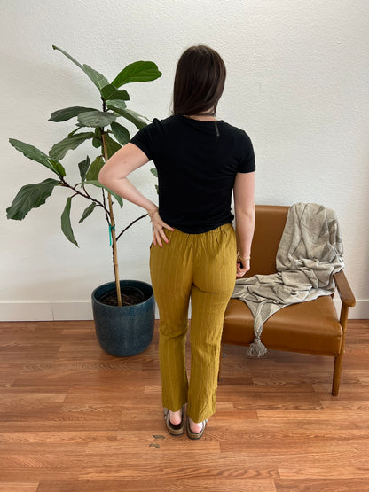 Golden Hour Cropped Striped Pants
