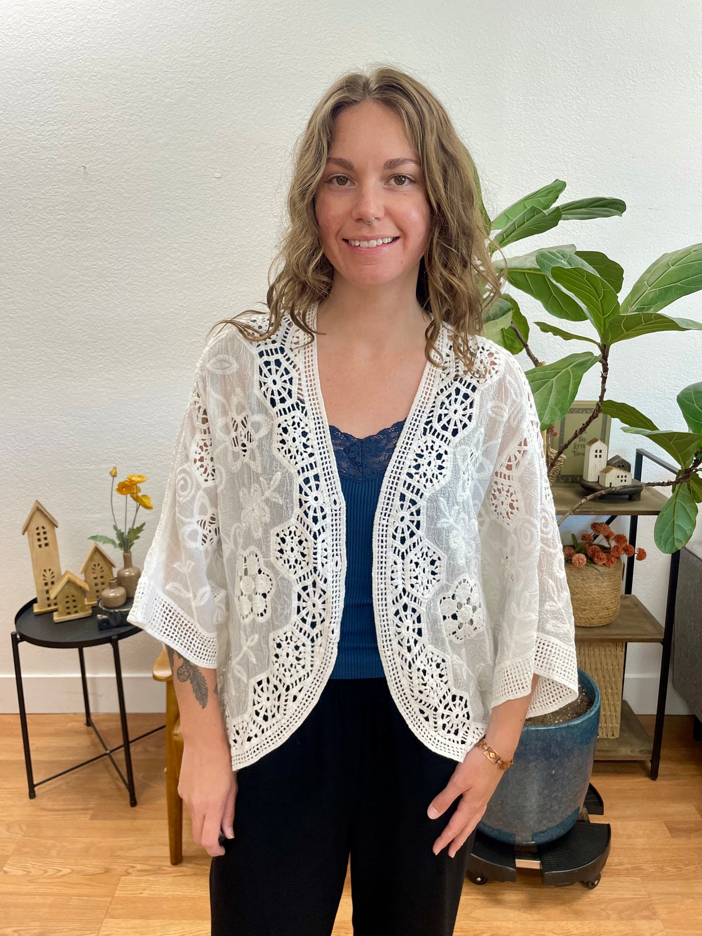White Lace Kimono