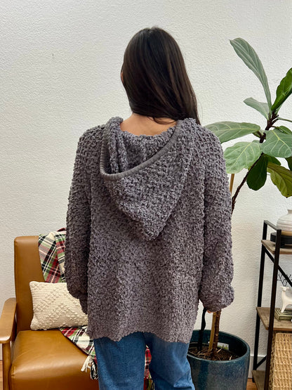 Charcoal Popcorn Hoodie