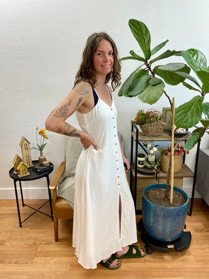 White Cami Midi Dress