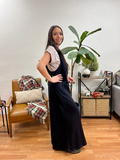 Black Adjustable Jumpsuit