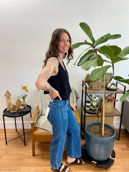 Mica Timber Mid Rise Crop Jeans