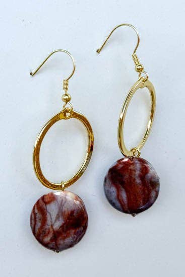 Maison Earring Earth Gold - Terra Cottage
