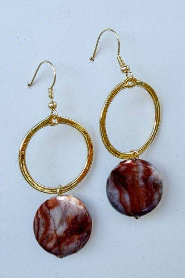 Maison Earring Earth Gold - Terra Cottage