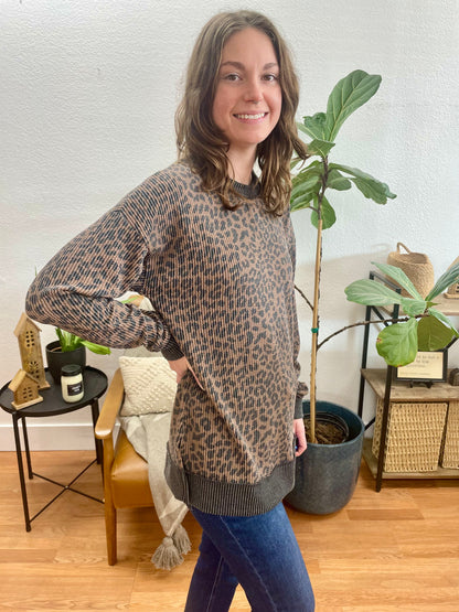 Leopard Pullover Sweater