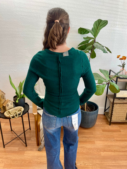 Forest Knit Sleeve Top