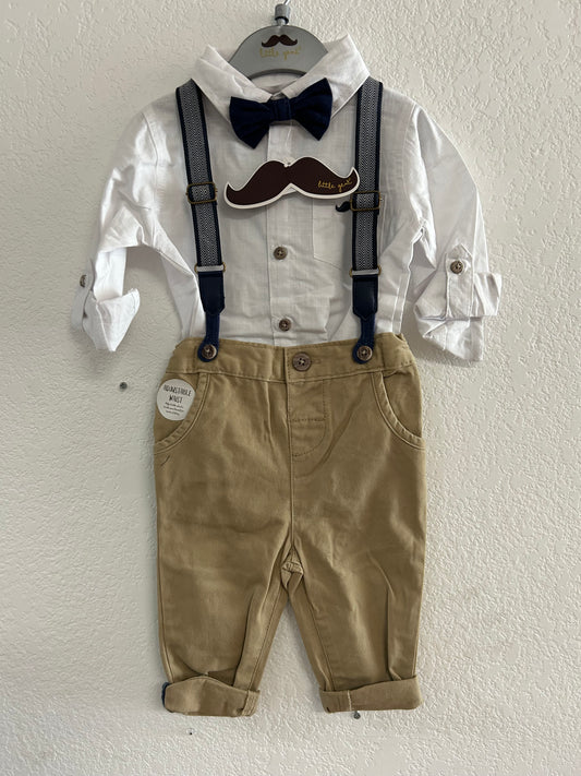 Boys Brown Bowtie Set