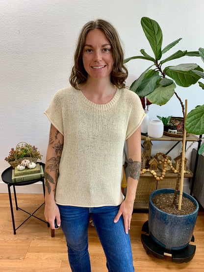 Oatmeal Relaxed Knit Top