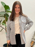 Navy Knit Vintage Button Up