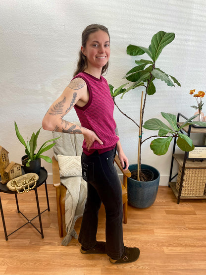 Risen Black Patch Pocket Ankle Flare Jeans