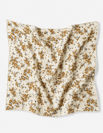 Maple Leaf Print Square Scarf