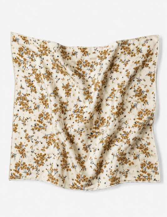 Maple Leaf Print Square Scarf