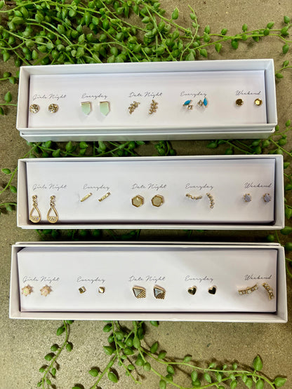 Multipack Stud Earrings Set