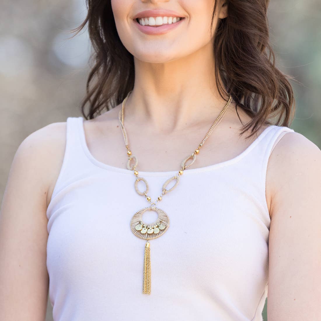 Sachi Chain Tassel Necklace