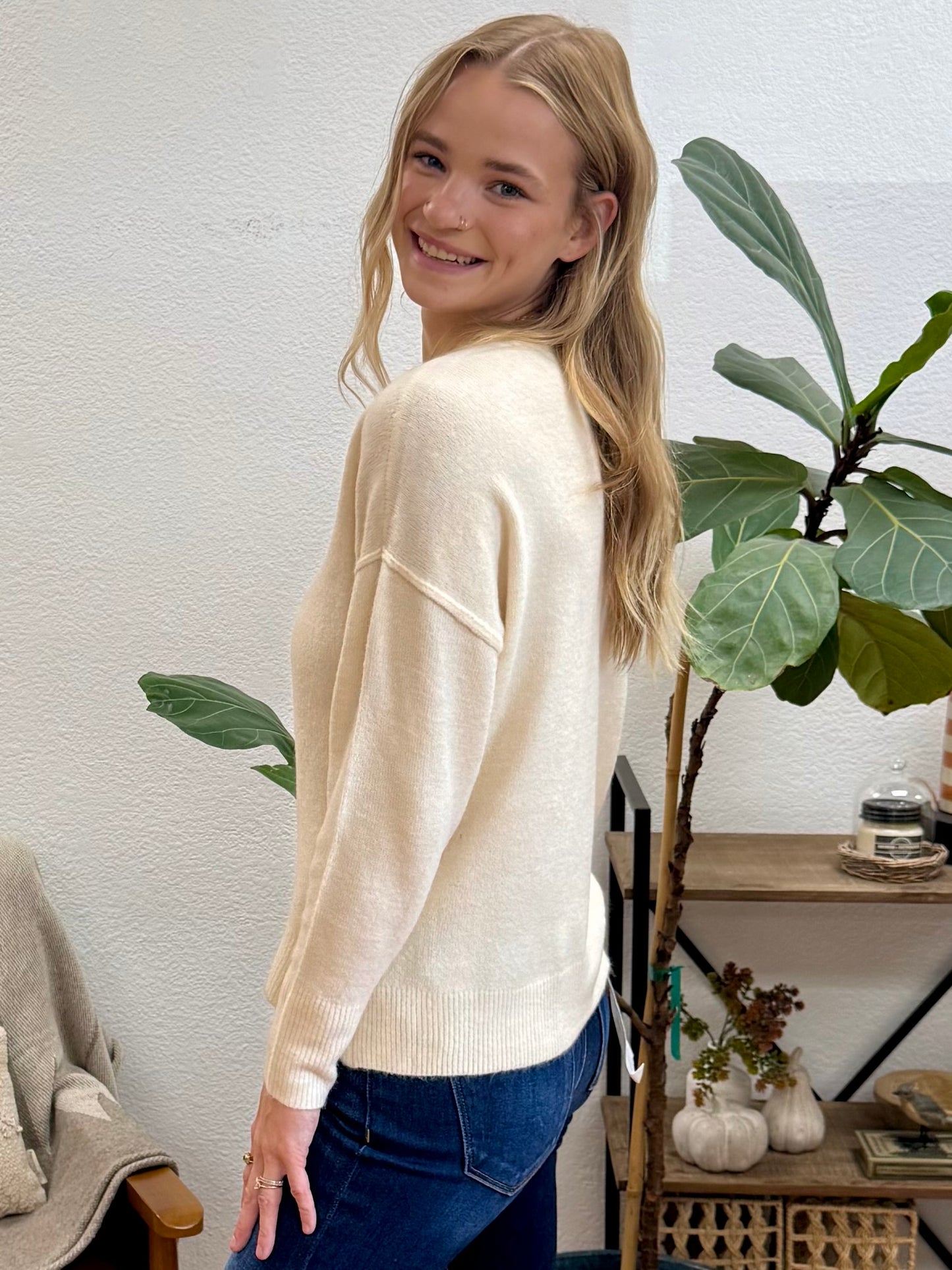 Ivory Crewneck Sweater