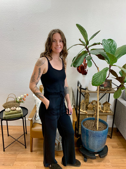 Black Casual Jumpsuit