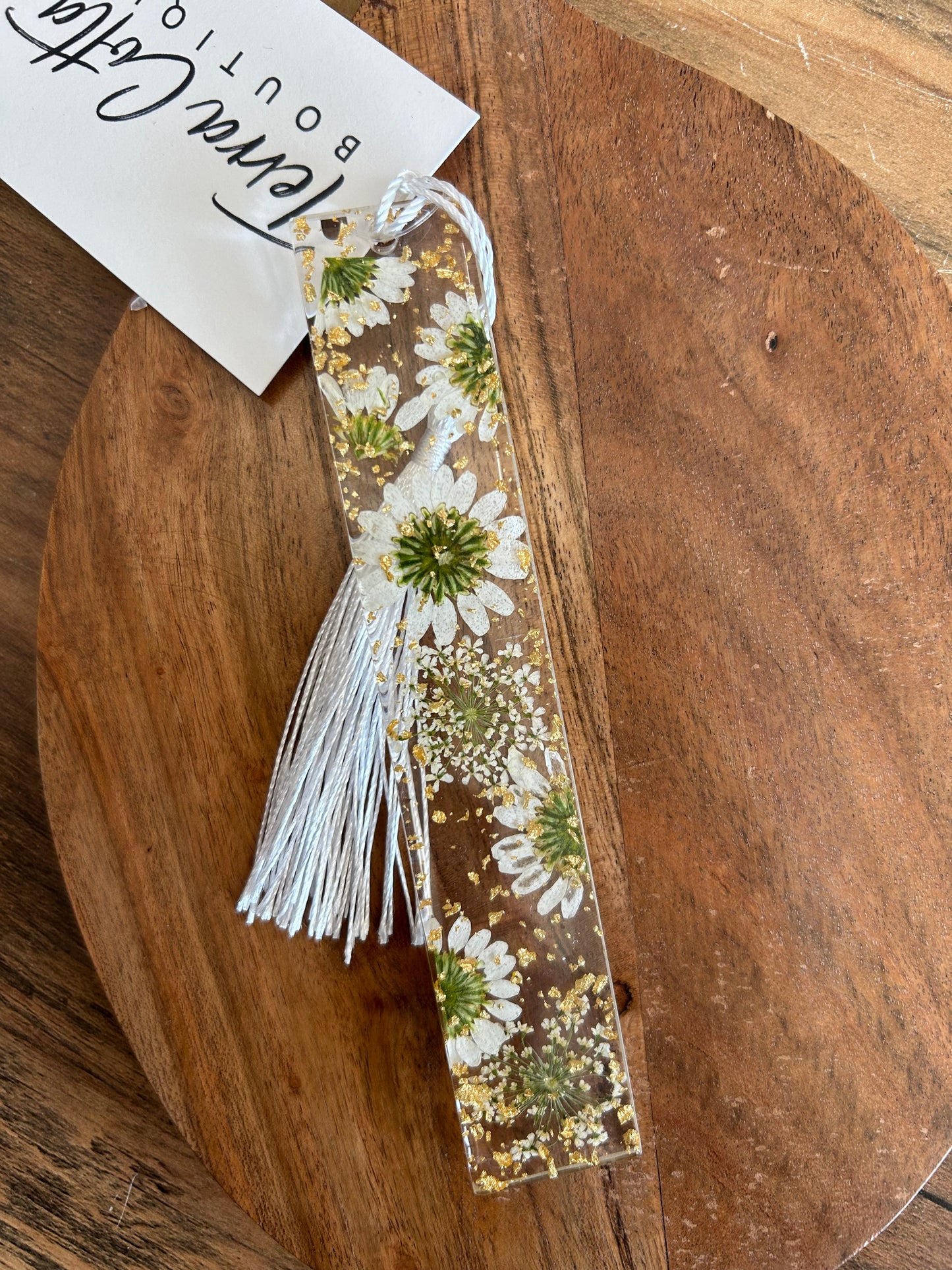 Acrylic Flower Bookmark